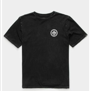 Vans Black Tee Checkerboard BackSkater Shirt